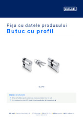 Butuc cu profil Fișa cu datele produsului RO