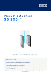 SB 200  * Product data sheet EN