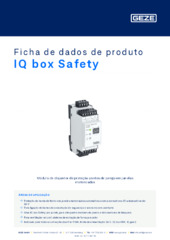 IQ box Safety Ficha de dados de produto PT