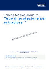 Tubo di protezione per estrattore  * Scheda tecnica prodotto IT