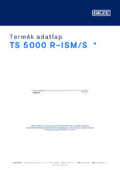 TS 5000 R-ISM/S  * Termék adatlap HU