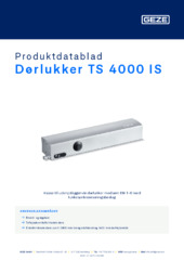 Dørlukker TS 4000 IS Produktdatablad DA