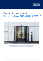 Slimdrive SC-FR RC2  * Product data sheet EN