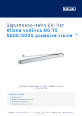 Klizna vodilica BG TS 5000/3000 podesive visine  * Sigurnosno-tehnički list HR