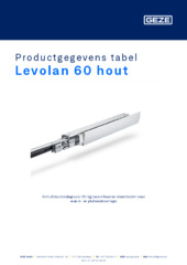 Levolan 60 hout Productgegevens tabel NL