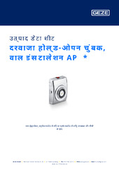 दरवाजा होल्ड-ओपन चुंबक, वाल इंस्टालेशन AP  * उत्पाद डेटा शीट HI