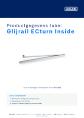 Glijrail ECturn Inside Productgegevens tabel NL