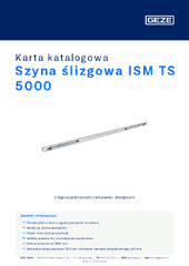 Szyna ślizgowa ISM TS 5000 Karta katalogowa PL