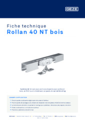 Rollan 40 NT bois Fiche technique FR