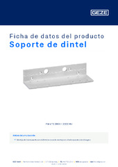 Soporte de dintel Ficha de datos del producto ES