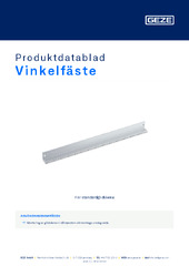 Vinkelfäste Produktdatablad SV