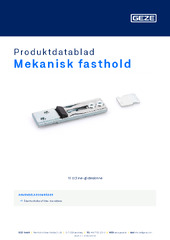 Mekanisk fasthold Produktdatablad DA