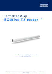 ECdrive T2 motor  * Termék adatlap HU