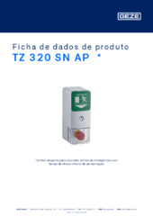 TZ 320 SN AP  * Ficha de dados de produto PT