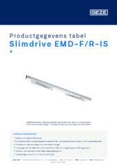 Slimdrive EMD-F/R-IS  * Productgegevens tabel NL