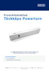Täckkåpa Powerturn Produktdatablad SV