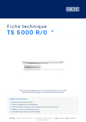 TS 5000 R/0  * Fiche technique FR