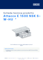 Attacco E 1500 NSK S-W-HU  * Scheda tecnica prodotto IT