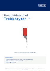 Trekkbryter  * Produktdatablad NB