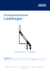 Leddlager Produktdatablad NB