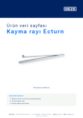 Kayma rayı Ecturn Ürün veri sayfası TR