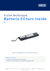 Batterie ECturn Inside  * Fiche technique FR
