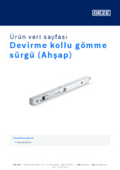 Devirme kollu gömme sürgü (Ahşap) Ürün veri sayfası TR