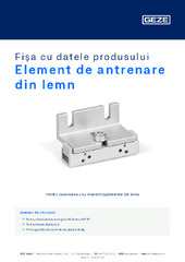 Element de antrenare din lemn Fișa cu datele produsului RO