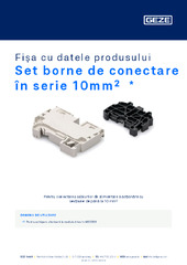 Set borne de conectare în serie 10mm² Fișa cu datele produsului RO