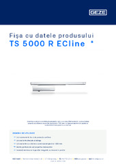 TS 5000 R ECline  * Fișa cu datele produsului RO