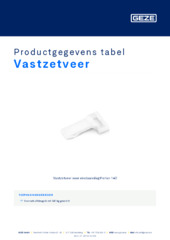 Vastzetveer Productgegevens tabel NL