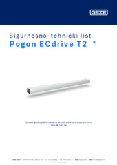 Pogon ECdrive T2  * Sigurnosno-tehnički list HR