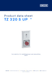 TZ 320 S UP  * Product data sheet EN