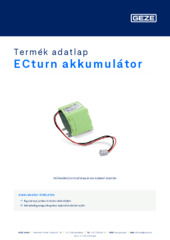 ECturn akkumulátor Termék adatlap HU