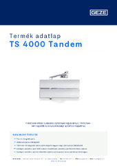 TS 4000 Tandem Termék adatlap HU