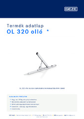 OL 320 olló  * Termék adatlap HU