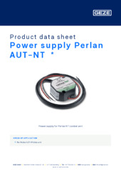 Power supply Perlan AUT-NT  * Product data sheet EN
