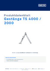 Gestänge TS 4000 / 2000 Produktdatenblatt DE
