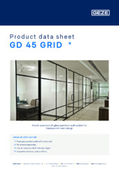 GD 45 GRID  * Product data sheet EN