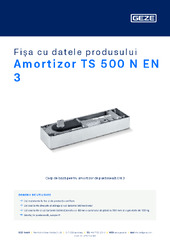Amortizor TS 500 N EN 3 Fișa cu datele produsului RO