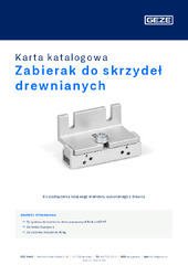 Zabierak do skrzydeł drewnianych Karta katalogowa PL