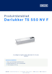 Dørlukker TS 550 NV F Produktdatablad DA