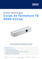 Corps de fermeture TS 5000 ECline Fiche technique FR