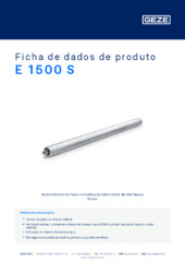 E 1500 S Ficha de dados de produto PT