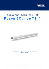 Pogon ECdrive T2  * Sigurnosno-tehnički list HR