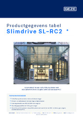 Slimdrive SL-RC2  * Productgegevens tabel NL