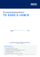 TS 5000 E-ISM/S Produktdatenblatt DE