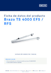 Brazo TS 4000 EFS / RFS Ficha de datos del producto ES