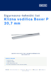 Klizna vodilica Boxer P 20,7 mm Sigurnosno-tehnički list HR