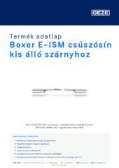 Boxer E-ISM csúszósín kis álló szárnyhoz Termék adatlap HU